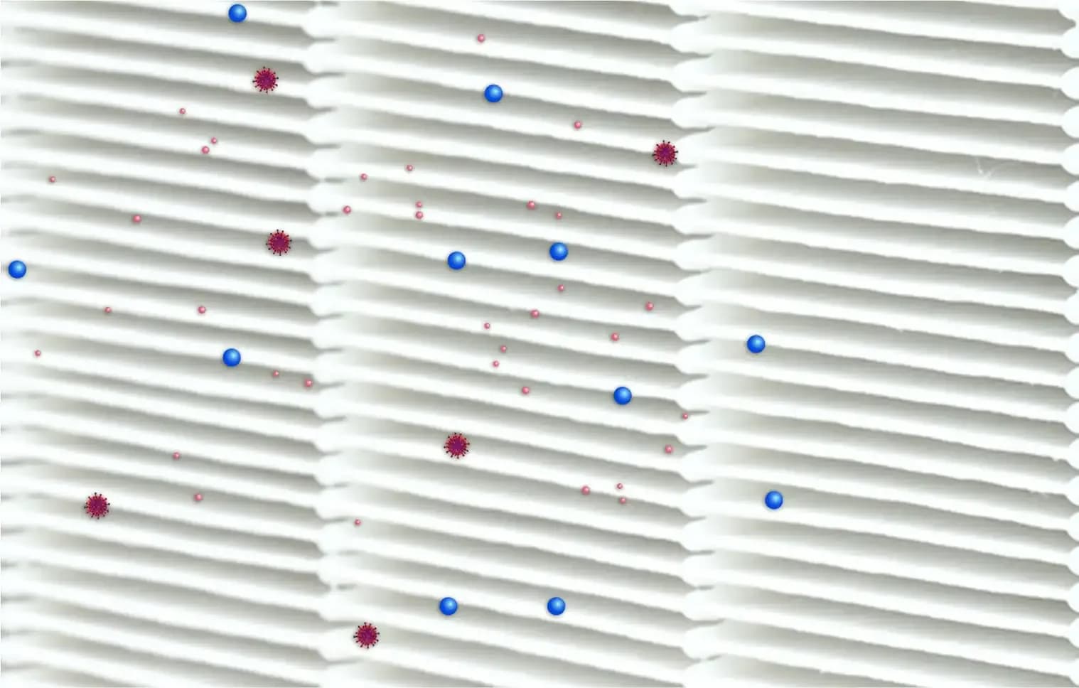 How HEPA filters in air purifiers trap particles as small as 0.3 microns in size