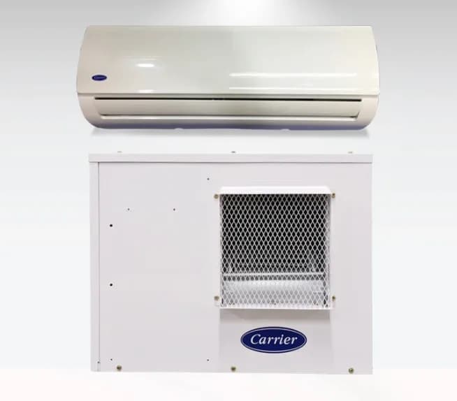 Premium and powerful Carrier air conditioning condenser unit that fits in smaller spaces and cools with low level noise